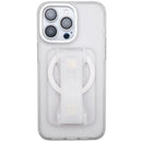 LoveHandle Clear Crystal Clear Glitter Phone Grip with Kickstand For All Mobile Devices