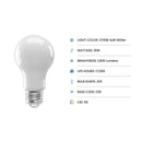 Feit A19 E26 (Medium) LED Bulb Soft White 100 Watt Equivalence 4 pk