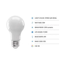 Feit A19 E26 (Medium) LED Bulb Soft White 75 Watt Equivalence 4 pk