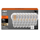 Feit A19 E26 (Medium) Filament LED Bulb Soft White 60 Watt Equivalence 8 pk