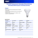 Feit BR30 E26 (Medium) LED Bulb Adjustable White 65 Watt Equivalence 6 pk