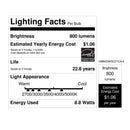 Feit A19 E26 (Medium) LED Bulb Adjustable White 60 Watt Equivalence 4 pk