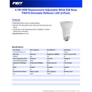 Feit PAR16 E26 (Medium) LED Bulb Adjustable White 45 Watt Equivalence 2 pk