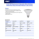 Feit PAR30SN E26 (Medium) Smart-Enabled LED Bulb Adjustable White 75 Watt Equivalence 2 pk