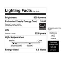 Feit A19 GU24 LED Bulb Color Changing 60 Watt Equivalence 1 pk