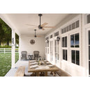 Hunter Burton 52 in. Bronze Indoor and Outdoor Ceiling Fan