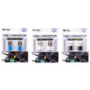 Diamond Visions Assorted Slim 2 in 1 Adapter For All Smartphones, Pack of 20