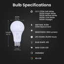 Feit A21 E26 (Medium) LED Bulb Adjustable White 100 Watt Equivalence 4 pk