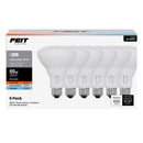 Feit BR30 E26 (Medium) LED Bulb Adjustable White 65 Watt Equivalence 6 pk