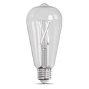 Feit ST19 E26 (Medium) Filament LED Bulb Adjustable White 60 Watt Equivalence 2 pk