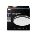 Feit 2.6 in. H X 14 in. W X 14 in. L Matte Black Black Ceiling Fixture