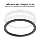 Feit 3 in. H X 11 in. W X 11 in. L Matte Black Black Ceiling Fixture