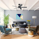 Hunter 52 in. Matte Black LED Indoor Ceiling Fan