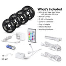 Feit 12 in. L Color Changing Plug-In LED Tape Light 4 pk
