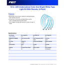 Feit 12 in. L Color Changing Plug-In LED Tape Light 4 pk