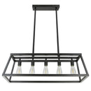 Feit Matte Black 5 lights Chandelier