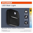 Sylvania Motion-Sensing Battery Powered LED Black Stair Light