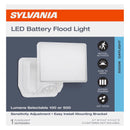 Sylvania Motion-Sensing Battery Powered LED White Security Floodlight