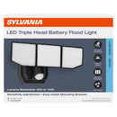 Sylvania Motion-Sensing Battery Powered LED Black Security Light
