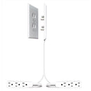 Sleek Socket 8 ft. L 6 outlets Power Strip White