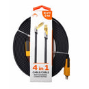 MonkeyZ 10ft. 4-in-1 Cable Charging Cable, Pack of 12