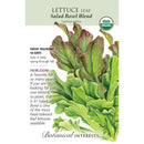 Lettuce, Salad Bowl Blend Leaf (Organic) Heirloom Botanical Interests Seeds