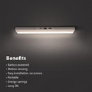 Feit 8 in. L White Battery Powered LED Light Bar 120 lm