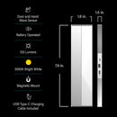 Feit 8 in. L White Battery Powered LED Light Bar 120 lm