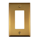 Amerelle Oxford Brushed Gold 1 gang Stamped Steel Decorator Wall Plate 1 pk