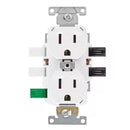 Leviton Lever Edge 15 amps 125 V White Outlet 10 pk