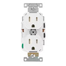 Leviton Lever Edge 15 amps 125 V White Outlet 5-15R 1 pk
