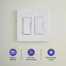 Lutron XactSense Humidity Sensor 3 amps Single Pole Bathroom Exhaust Smart-Enabled Switch White 1 pk