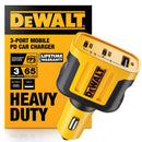 DEWALT 3 Port USB Car Charger
