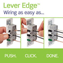 Leviton Lever Edge 20 amps 125 V White Outlet 5-20R 10 pk