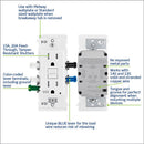 Leviton Lever Edge 15 amps 125 V White Weather Resistant GFCI Outlet 1 pk