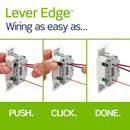 Leviton Lever Edge White Rocker Dimmer Switch 1 pk