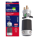Leviton Lever Edge Commercial and Residential Plastic Straight Blade Locking Plug 6-20P