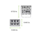 Wago 6 Port Push-In Wire Connector 5 pk