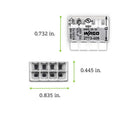 Wago 8 Port Push-In Wire Connector 5 pk