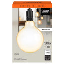 Feit G40 E26 (Medium) Filament LED Bulb Soft White 100 Watt Equivalence 1 pk, Pack of 2