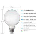 Feit G40 E26 (Medium) Filament LED Bulb Soft White 100 Watt Equivalence 1 pk, Pack of 2