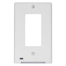 Lumicover White 1 gang Plastic Decorator Nightlight Wall Plate 1 pk