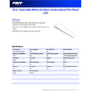 Feit 24 in. L White Hardwired LED Light Bar 1500 lm