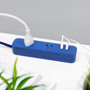 Globe Electric 6 ft. L 2 outlets Power Strip with USB Ports Blue