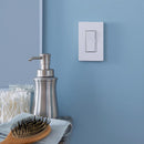 Lutron Claro White 1 gang Plastic Wall Plate 6 pk