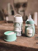 2-in-1 Glass Baby Bottle - Sage