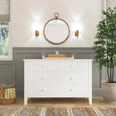 Morgan 6 Drawer Double Dresser - White