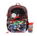 Kids' Backpack with Lunch Kit and Water Bottle - Black
