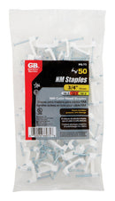 Gardner Bender 3/4 in. W Plastic Insulated Cable Staple 50 pk, Pack of 10