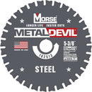 Morse Metal Devil 102513 Circular Saw Blade, 5-3/8 in Dia, 5/8 in Arbor, 32-Teeth, Applicable Materials: Iron, Steel